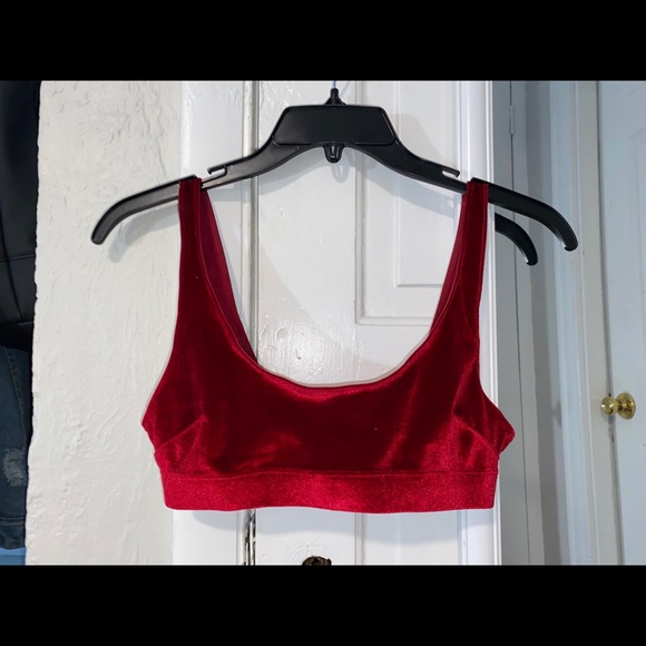 Free People Other - Red velvet bralette (: